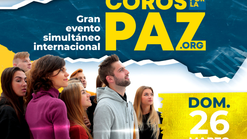 2ª jornada internacional «Coros por la paz», que se celebrará el próximo 26 de marzo, domingo, entre 12:00 y 13:00 horas en ciudades de toda Europa y en Vitoria-Gasteiz en la plaza de la Virgen Blanca