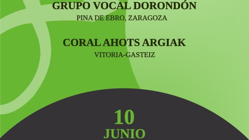 Abesbatzen Topaketa – Encuentro entre coros Coral Ahots-Argiak + Grupo Vocal Dorondón, sábado 10 de junio (Vitoria-Gasteiz)