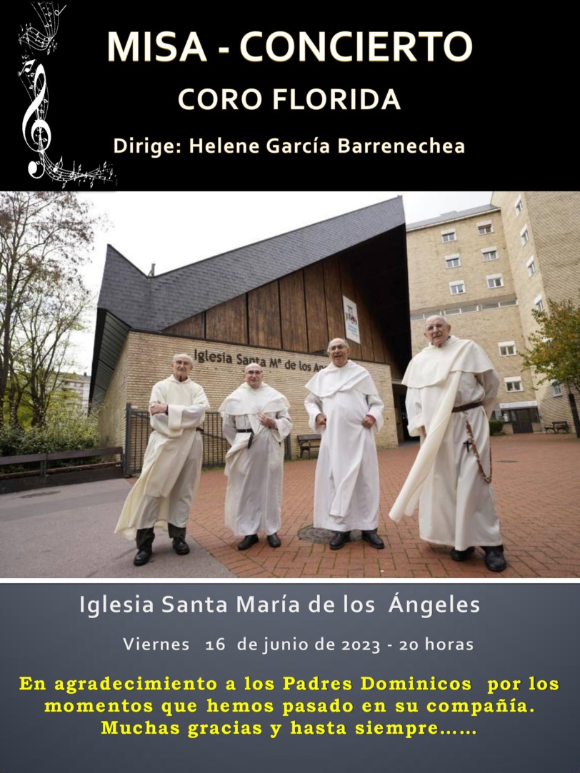 Misa-Concierto del Coro Florida en la Iglesia de los Ángeles (Vitoria-Gasteiz)16-06-2023