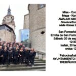 Concierto AMALUR ABESBATZA en la Ermita de San Formerio (Pangua), sábado 20 de septiembre a las 12:30 h.