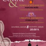 Este sábado 8 de Noviembre, a las 20:00 horas, en el Convento de Santa Cruz (Vitoria-Gasteiz), URKANTA ABESBATZA inicia su encuentro coral con el GRUPO VOCAL TEMPO D´INTERMEZZO de Pamplona en un primer concierto al que estáis todos invitad@s